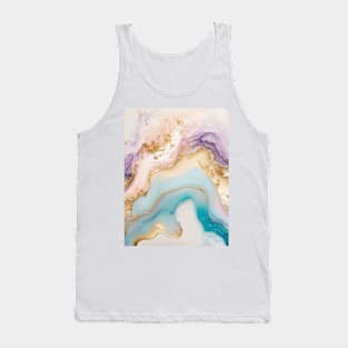 Abstract Pastel Alcohol Ink Tank Top